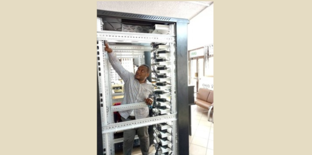 Installation of fiber optics Kwale MSC